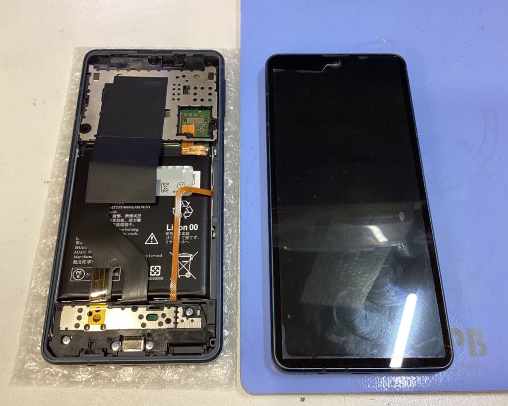 AQUOS sense8 電源ボタン&バッテリー交換
