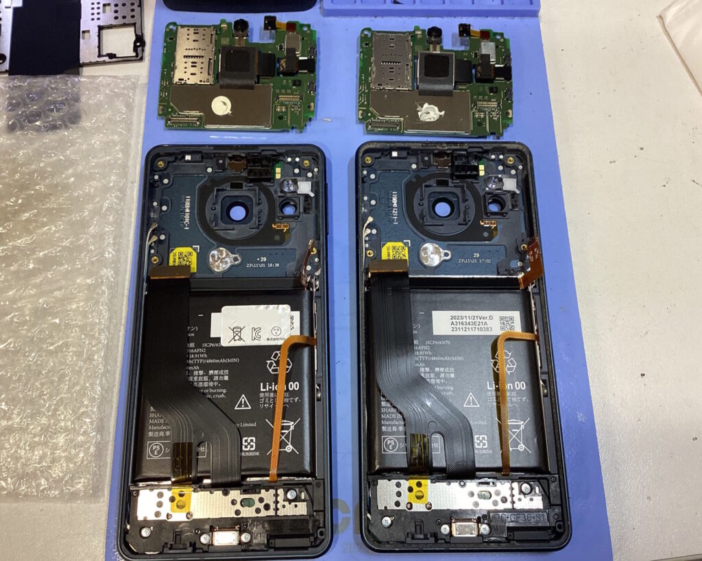 AQUOS sense8 電源ボタン&バッテリー交換